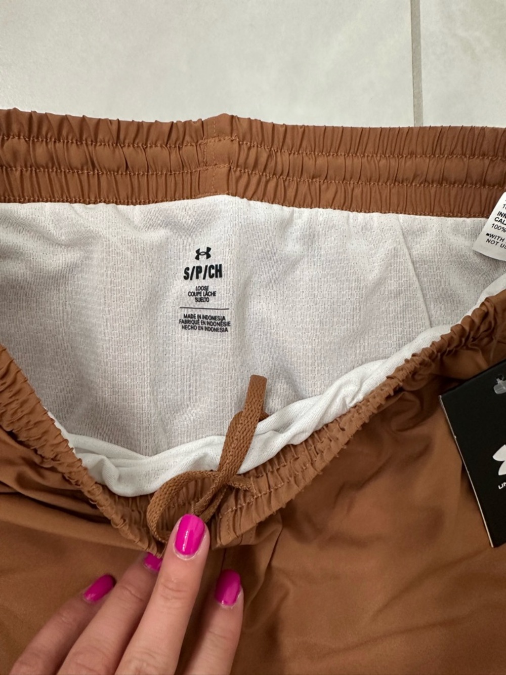 Under Armour Women's Rust Athletic Running Shorts - Picture 3 of 6